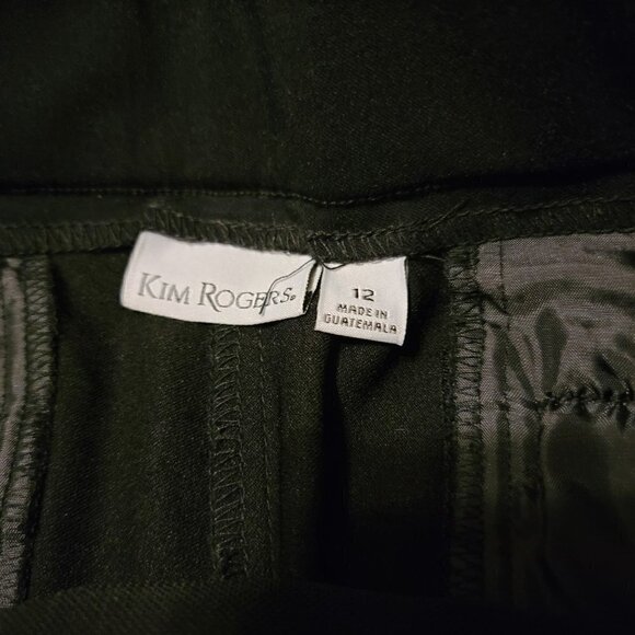 KIM Rogers size 12 Pull on Black ankle pants - Picture 4 of 4